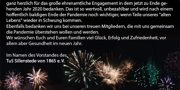 Guten Rutsch ins neue Jahr!